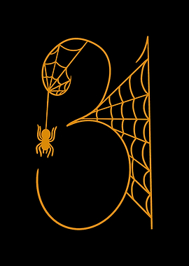 Halloween 31 Spiderweb Illustration