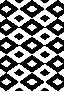 Black and White Diamond Pattern