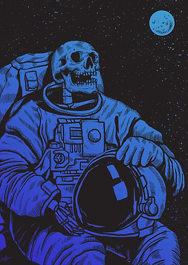 Astronaut Skeleton in Space