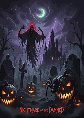 Nightmare of the Damned Halloween Scene