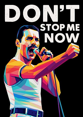 Freddie Mercury 'Don't Stop Me Now' Art