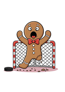 Christmas Hockey Cartoon