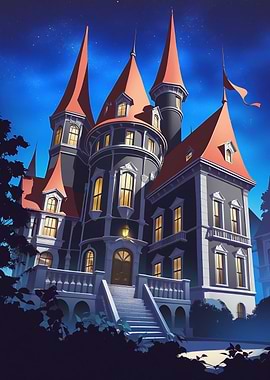 Grand Castle at Night