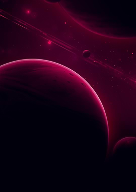 Crimson Planets in Deep Space