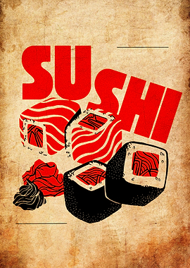 Sushi Poster Art