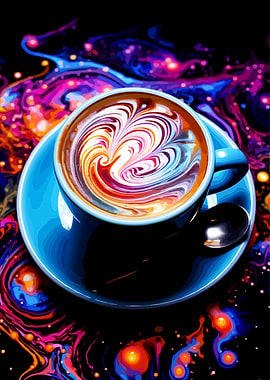 Cosmic Coffee Art