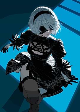 2B from Nier Automata fanart
