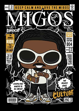 Migos Takeoff Comic Book