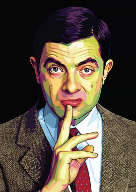 Mr. Bean Pop Art Portrait