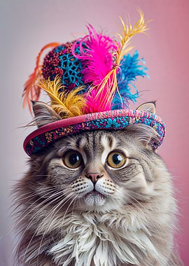 Cat with a Fancy Hat