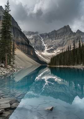 Moraine Lake Reflection in Banff National Park