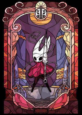 Hollow Knight Hornet Stained Glass Art