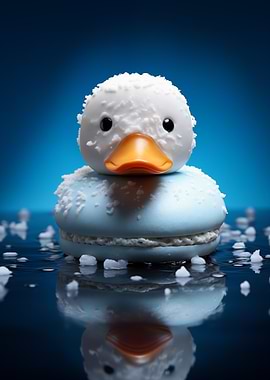 Duck Macaron Dessert Art