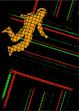 Abstract Figure with Geometric Lines