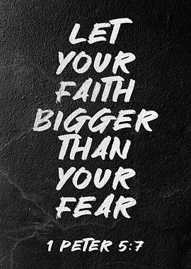 Faith Over Fear Inspirational Quote