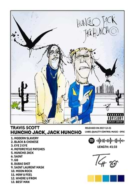 travis scott Huncho Jack, Jack Huncho Album Art