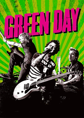 Green Day band poster art
