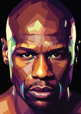 Floyd Mayweather Pop Art Portrait