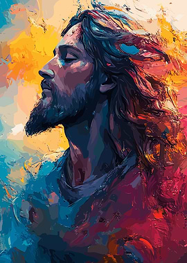 Jesus Christ Portrait Painting
