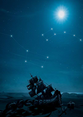 Night Voyage Under the Stars