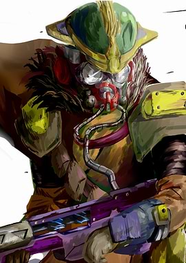 Apex Legends Bloodhound character digital art