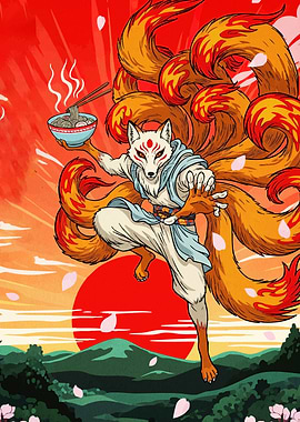 Nine-Tailed Fox Ramen Bowl