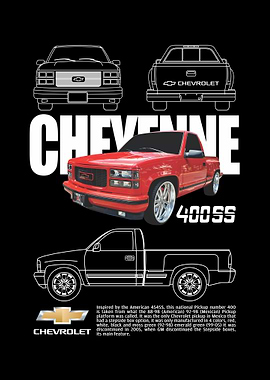 Chevrolet Cheyenne 400SS Truck Illustration