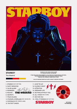 Starboy Album Cover by The Weeknd