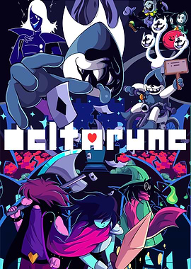 Deltarune characters poster