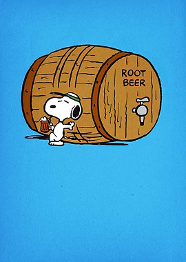 Snoopy and Root Beer Barrel
