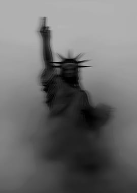 Statue of Liberty in Fog