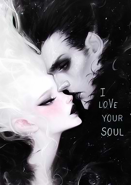 I Love Your Soul Romantic Gothic Art