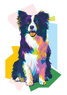 Dog Colorful Pop Art Portrait