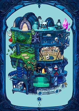 Hollow Knight Multi-Level Structure