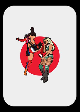 Flying Knee Strike - Pro Wrestling