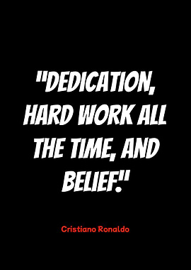 cristiano ronaldo motivational quote poster