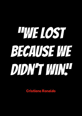 cristiano ronaldo quote poster