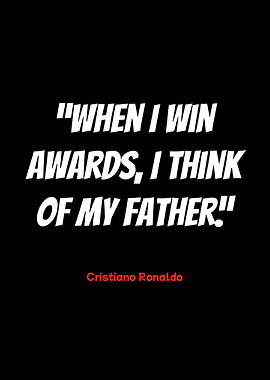 cristiano ronaldo quote on black background