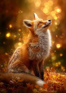 Fox in Autumnal Light