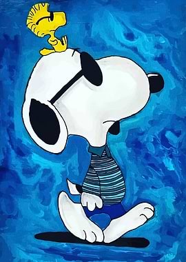 Snoopy and Woodstock Painting