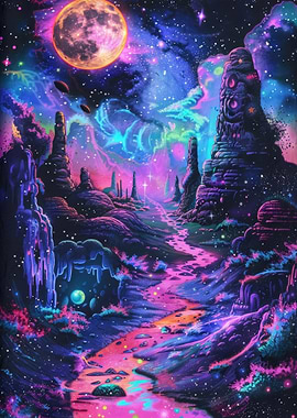 Surreal Cosmic Landscape