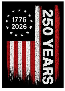 250 Years American Flag 1776-2026