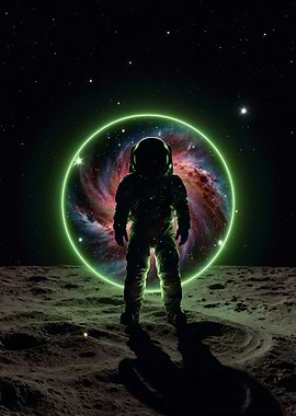 Astronaut and Nebula Portal