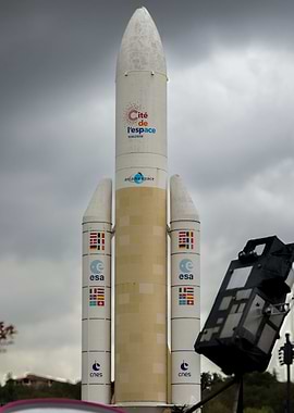 Ariane 5 Rocket Model at Cité Espace