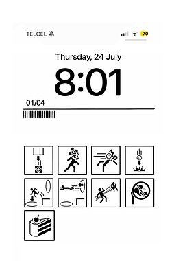 Portal themed phone lock screen