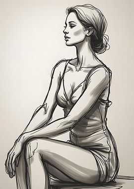 Woman Sketch Portrait