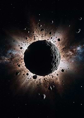 Asteroid Field in Deep Space