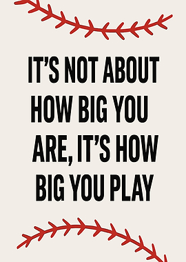 Baseball Motivational Quote Poster