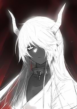 Anime Girl with Horns