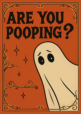 Are You Pooping? Ghost Art